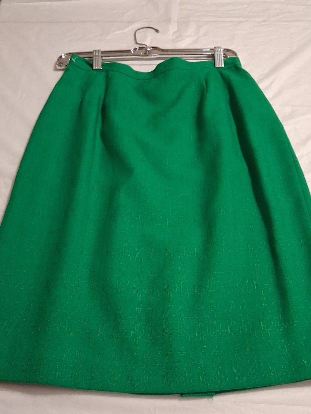 Classic Emerald Green A-Line Skirt - Women